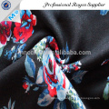 Beautiful woven floral printed satin fabric
